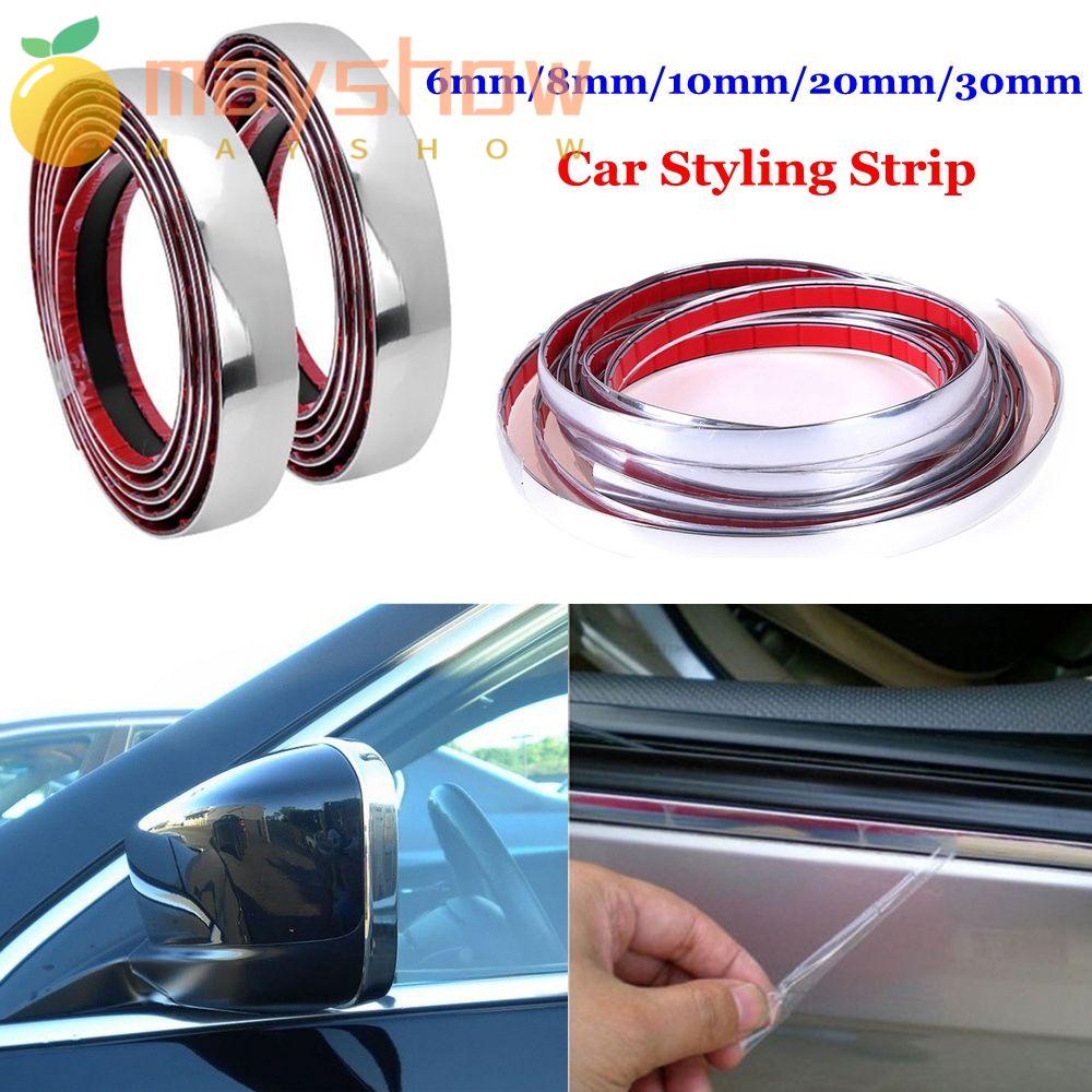 Dải Viền Dán Bảo Vệ Chống Va Chạm Bằng Chrome Dành Cho Xe Hơi