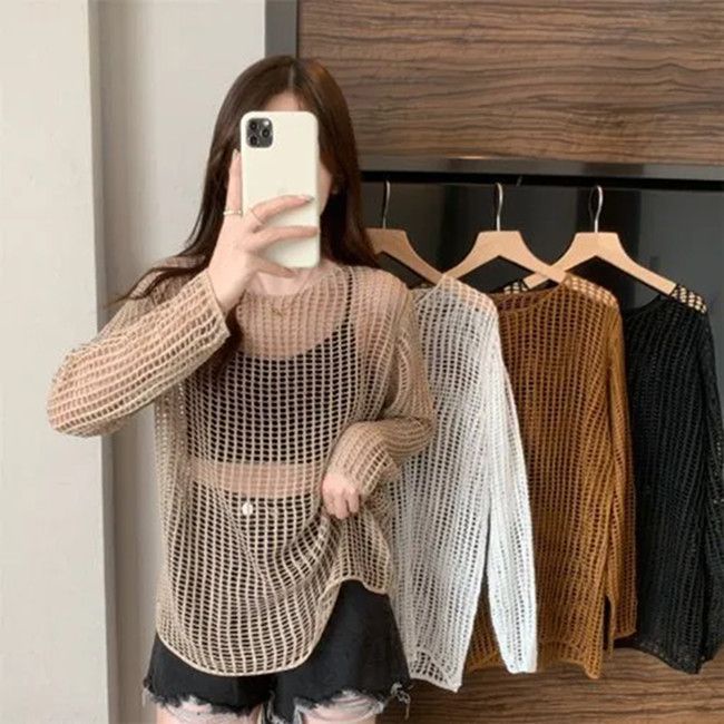 Áo Sweater Mỏng Tay Dài Chống Nắng Thời Trang Mùa Hè 2023