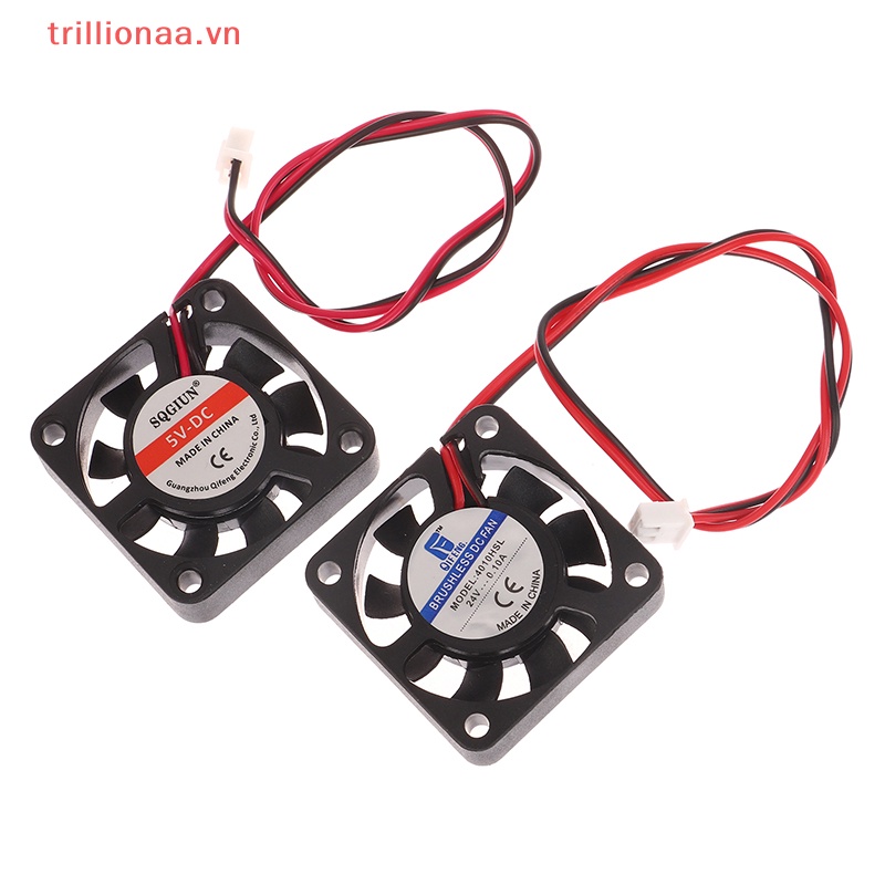 Quạt Tản Nhiệt Không Chổi Than 4010 Màu Đen 40mm DC 5V 12V 24V Cho Máy In 3D