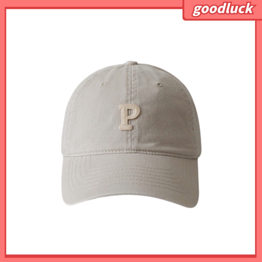 Mũ Lưỡi Trai Thêu Chữ P Có Thể Điều Chỉnh Kích Thước Thời Trang Unisex
