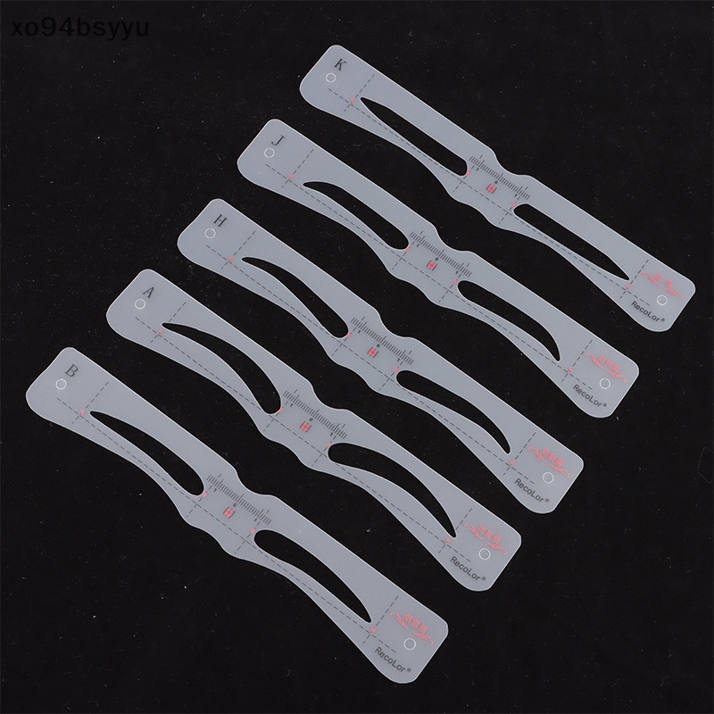 Set 12 Khuôn Hỗ Trợ Kẻ Lông Mày Tiện Dụng Xo94Bsyu