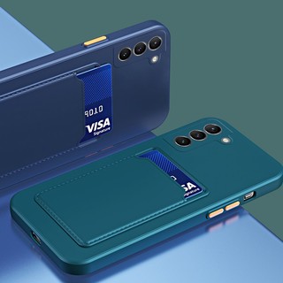 Ốp Điện Thoại Silicone Mỏng Có Ngăn Đựng Thẻ Cho Samsung S21 FE S21 S22 S23 Plus S23 Ultra 5G
