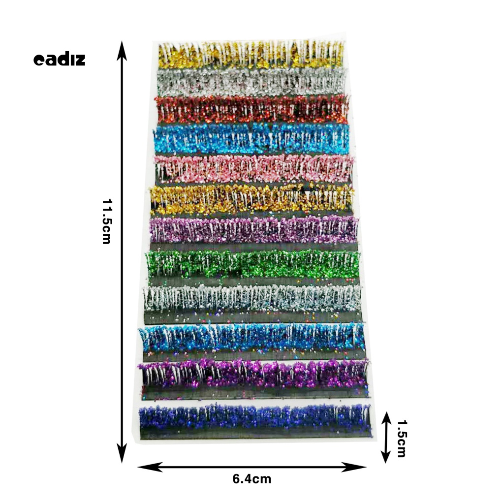 1 Bộ Lông Mi Giả Hiệu Ứng 3D Tự Nhiên Nhiều Màu Sắc Lấp Lánh
