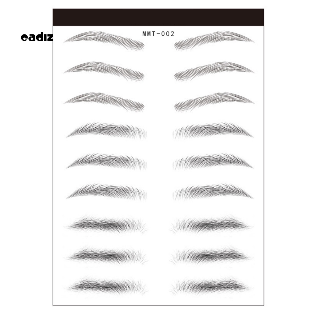 1 Tờ Miếng Dán Lông Mày Tạo Hiệu Ứng 3D Bán Vĩnh Viễn Kháng Nước Cho Nữ