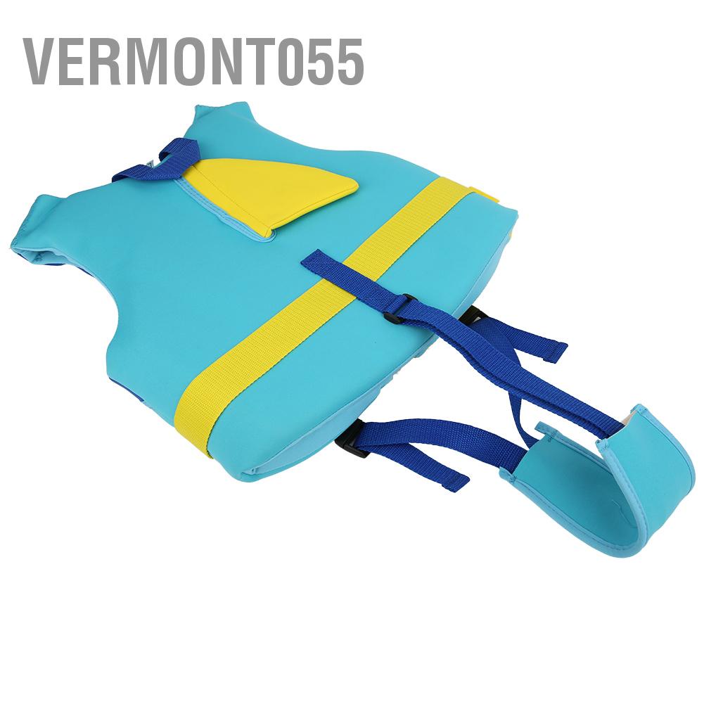 Vermont055 Neoprene Màu Xanh Vàng Trẻ Em Mùa Hè Áo Phao Vây Độ Nổi An Toàn cho Bơi Trôi