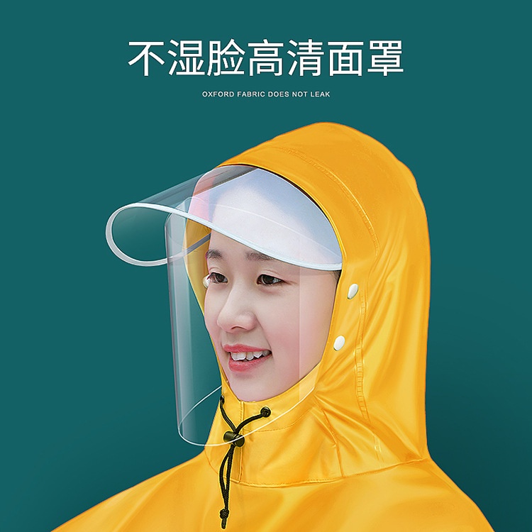 O Áo Mưa Một Mảnh Thân Dài Trong Suốt Dùng Khi Đi Xe Máy Điện / Xe Hơi Hai Người