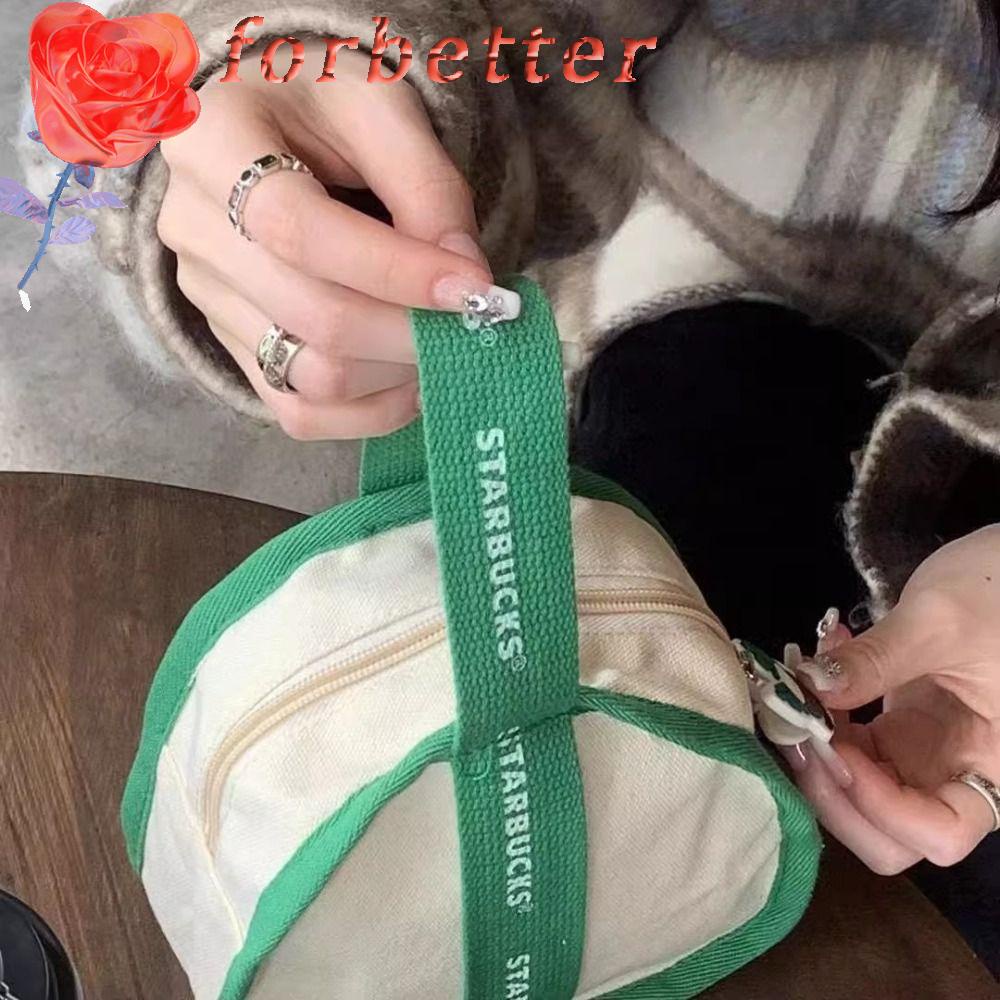 Túi Xách Mini Đeo Cổ Tay In Họa Tiết Cây Dừa Và Chữ Thời Trang Đơn Giản Cho Nữ