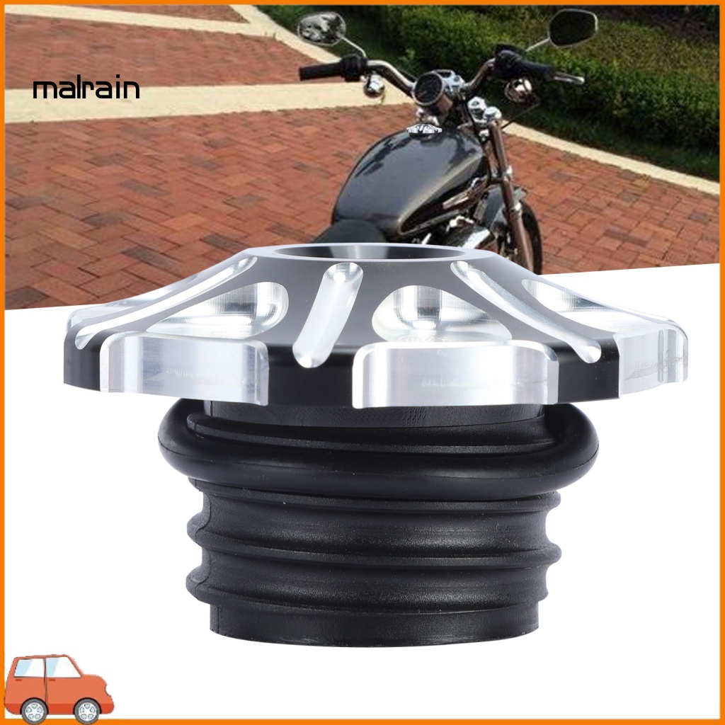 Nắp Bình Xăng Trái / Phải Hình Hoa Màu Trắng Đen Chống Rỉ Sét Cho Xe Mô Tô MP12-001 - 0156 XL1200 XL883 X48 V72