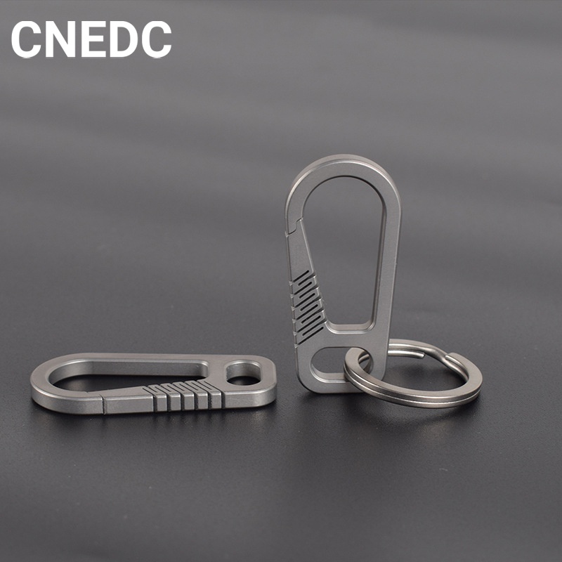 Móc Treo Chìa Khóa Mini Bằng Hợp Kim Titan Co Giãn Siêu Bền Tiện Dụng Cho Nam