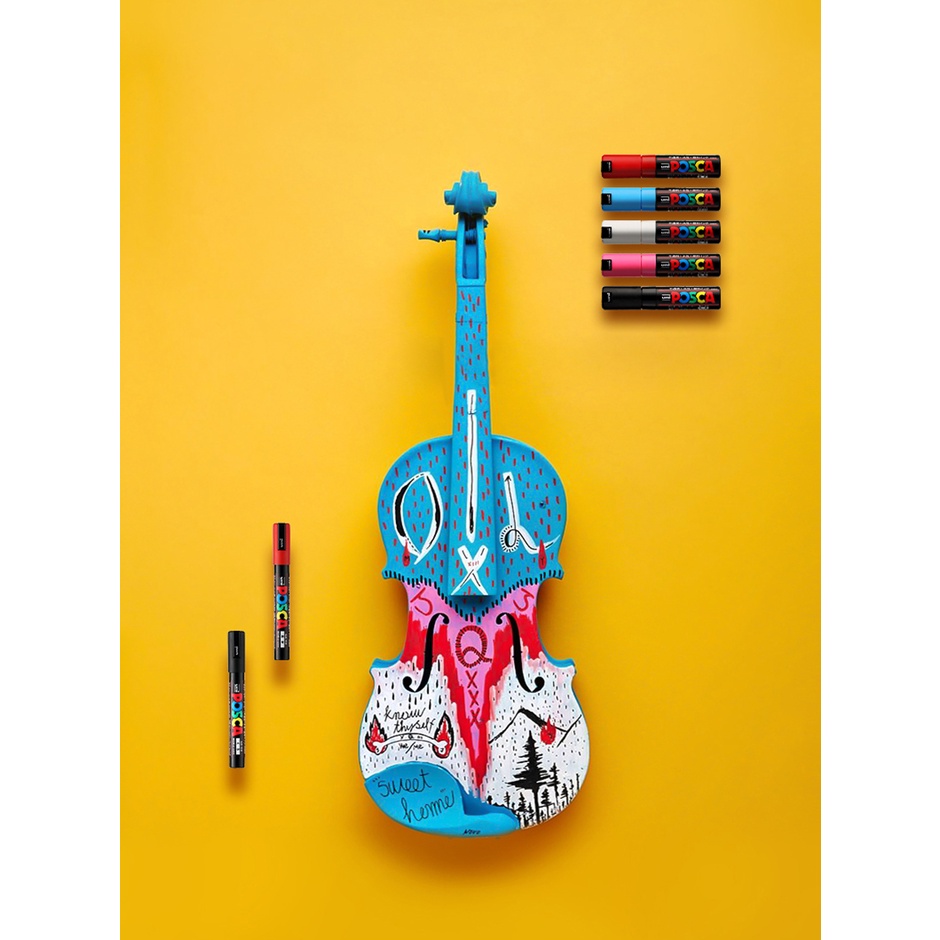 1 Bút Lông Đánh Dấu Uni Posca PC-8K Rộng Ngòi 8mm Có 15 Màu