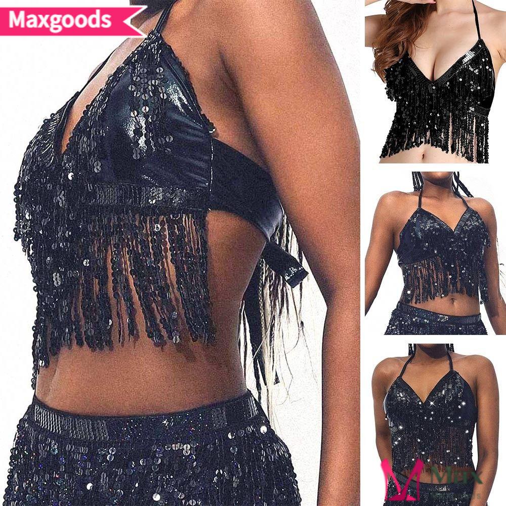 Áo Lót Múa Bụng Đính Kim Sa Lấp Lánh Quyến Rũ