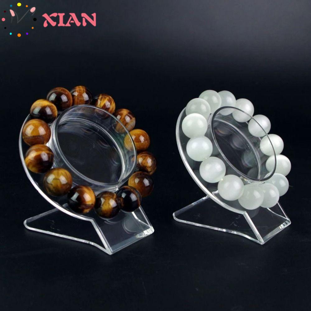 Set 3 Giá Đỡ Trưng Bày Vòng Đeo Tay Bằng Acrylic Trong Suốt