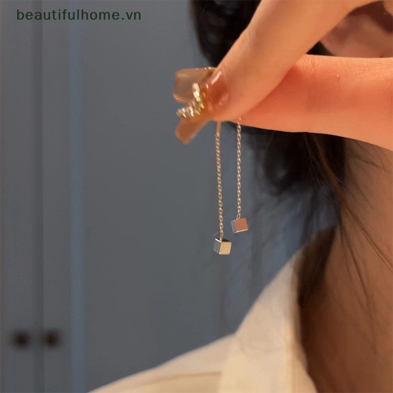 1 Đôi Bông Tai Dáng Dài Hình Giọt Nước Thời Trang Cho Nữ