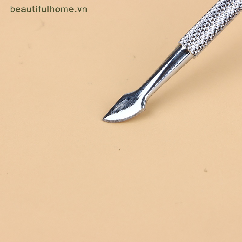 Dụng Cụ Loại Bỏ Da Chết Làm Móng Hai Đầu Bằng Thép Không Gỉ