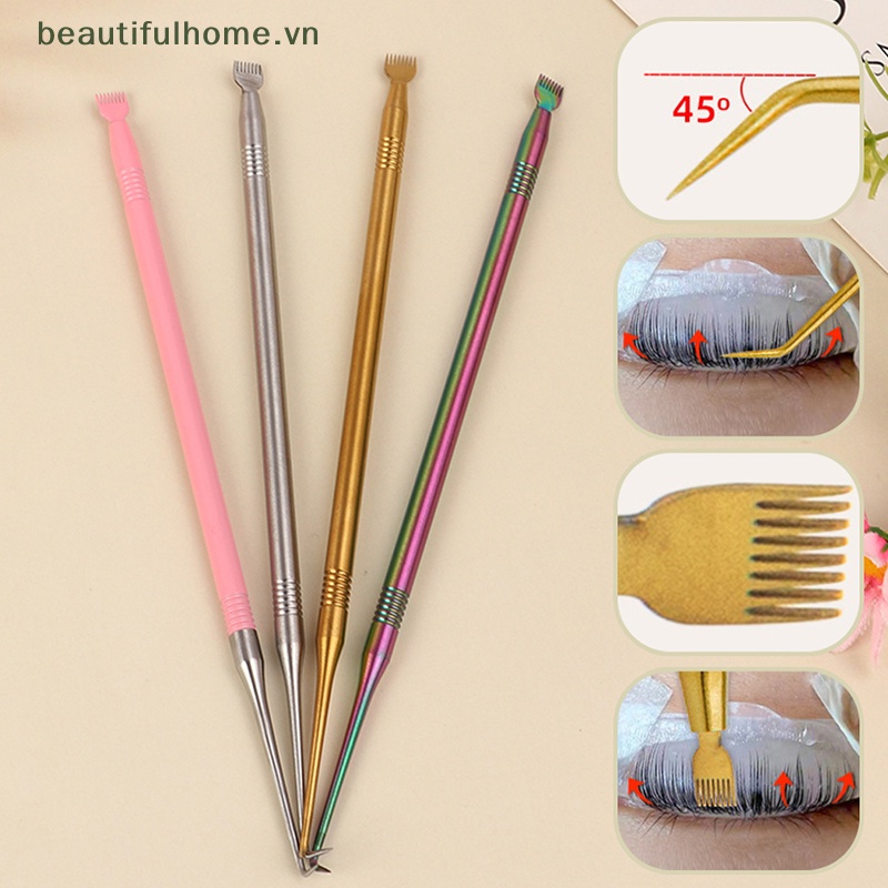1 Que Vệ Sinh Lông Mi Bằng Thép Không Gỉ Tiện Dụng