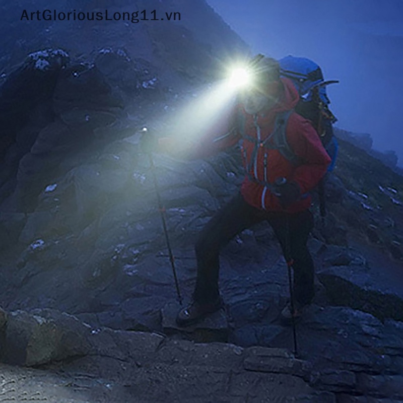 Đèn Led COB Cảm Ứng Nhiều Màu Sắc Gắn Mũ Lưỡi Trai Câu Cá Ban Đêm