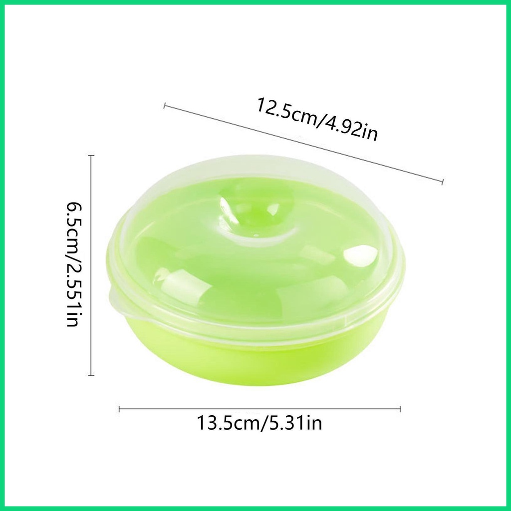 Hộp Đựng Bánh Mì Hình Tròn Có Nắp Đậy Kín Khí Tiện Dụng