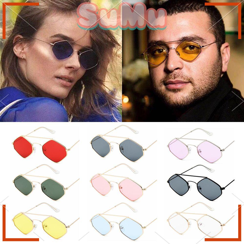 Kính Râm Nữ Gọng Kim Loại Chống Tia UV400 Phong Cách Vintage