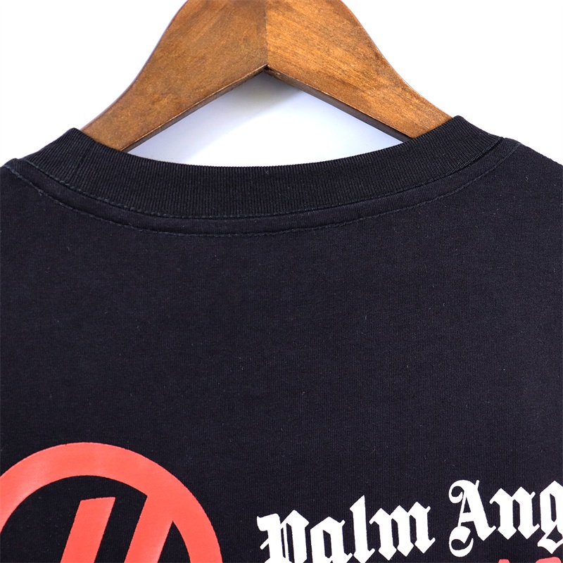 Áo Thun Tay Ngắn Dáng Rộng In Chữ Palm Angels Cá Tính Hợp Thời Trang