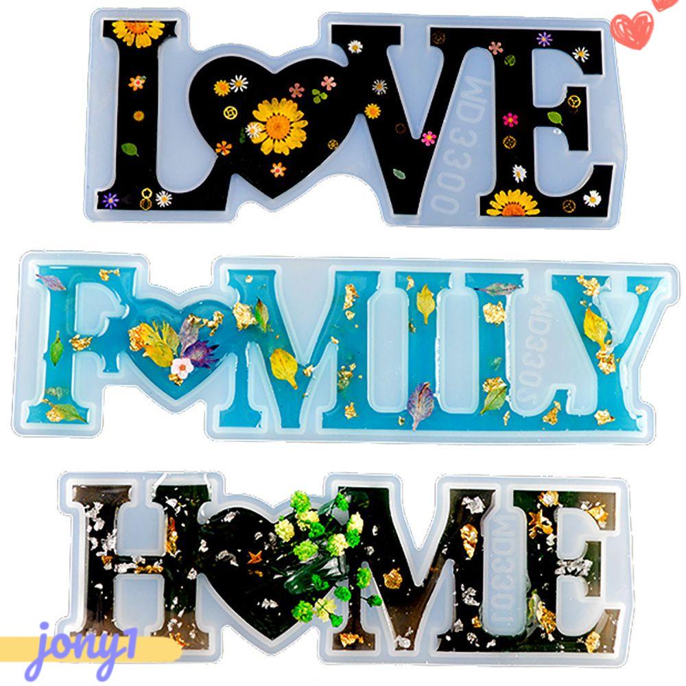 Khuôn Nhựa Làm Đồ Thủ Công Hình Chữ LOVE / HOME|Khuôn Keo Dán Chất Lượng Cao Tiện Lợi Dễ Sử Dụng