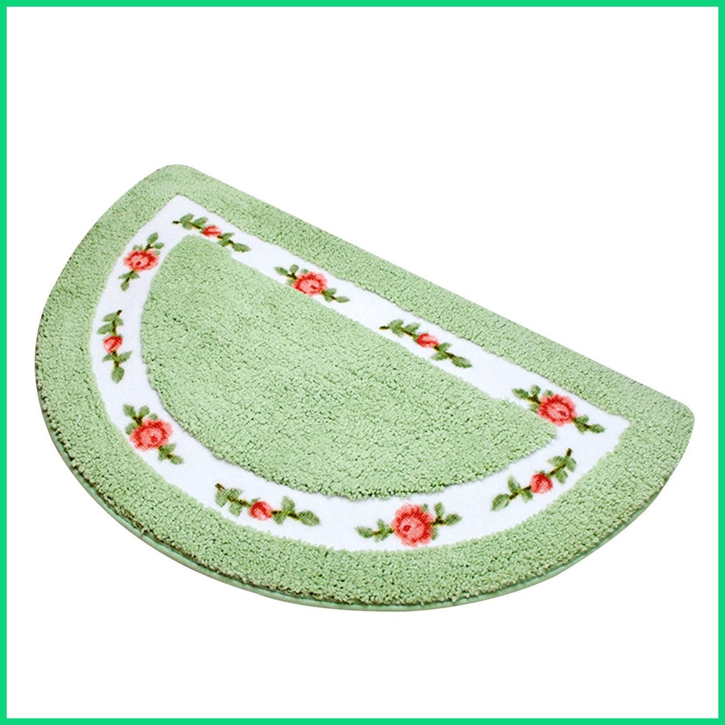 Thảm Chùi Chân Mềm Mại Thấm Hút Tốt In Họa Tiết Hoa Hồng Dành Cho Phòng Tắm / Nhà Bếp