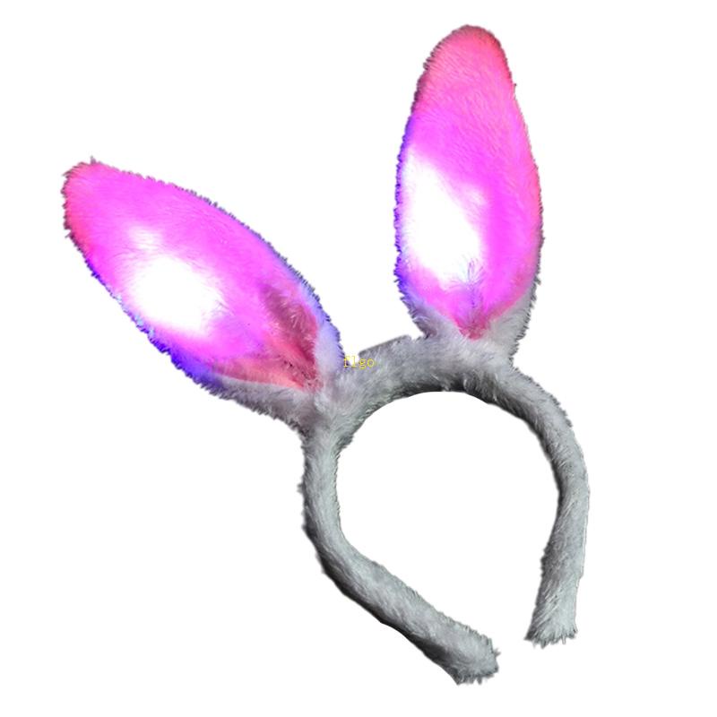 Băng Đô Tai Thỏ Có Đèn Led Phong Cách Lolita