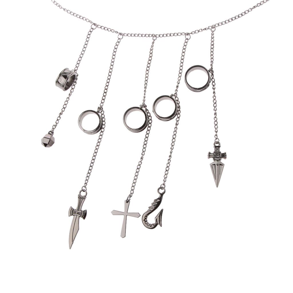 Kurapika 5 w / Vòng tay dây chuyền quyến rũ Đạo cụ Cosplay