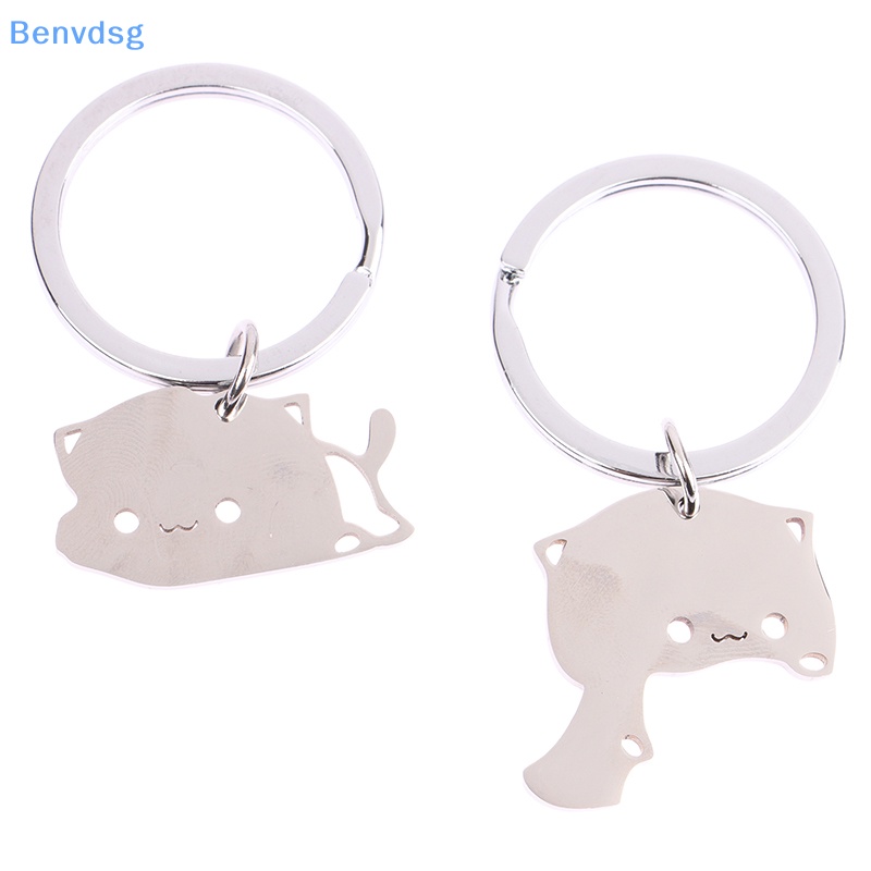 Benvdsg > Móc Khóa Hình Mèo Hoạt Hình Bằng Thép Không Gỉ Trang Trí Túi Xách