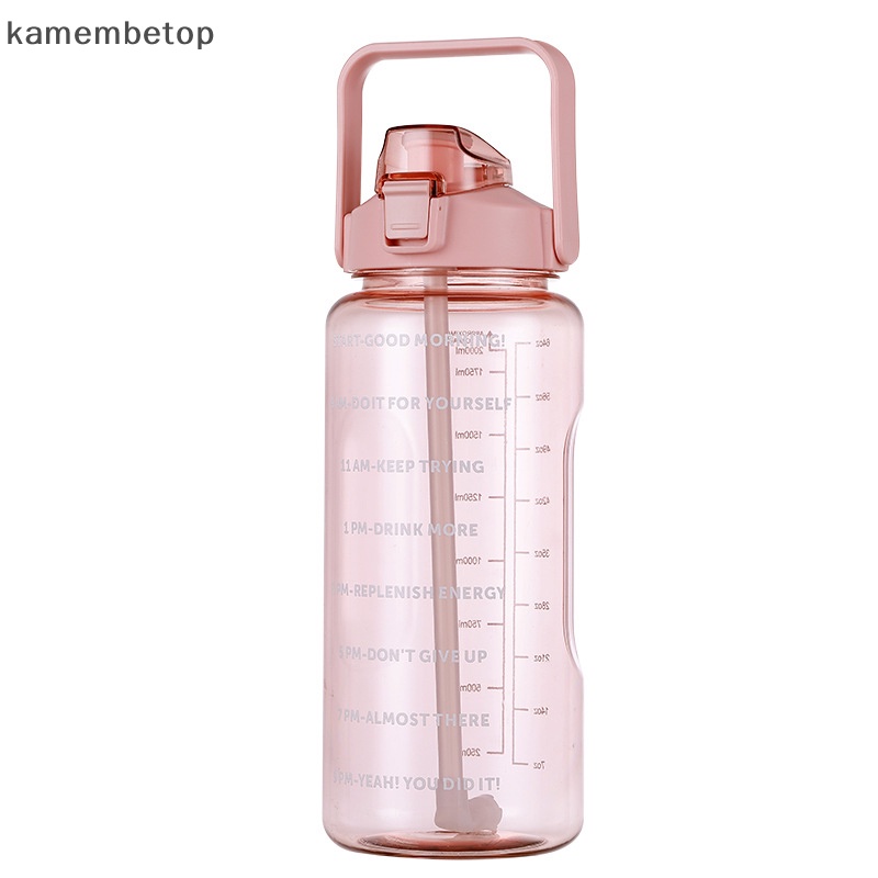 Bình Nước 2 Lít Kèm Ống Hút Dung Tích Lớn Cho Hoạt Động Thể Thao Ngoài Trời