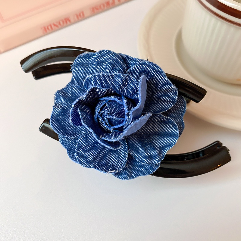 Kẹp Tóc Cá Mập Bằng Vải Hoa Sang Trọng Ngọt Ngào Phong Cách Hàn Quốc Dành Cho Bạn Nữ