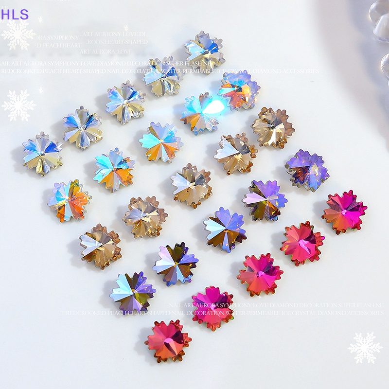 Bộ 10 Hạt Kim Cương Giả 3D DIY Trang Trí Móng Tay / Kính