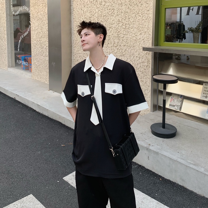 Set Áo Sơ Mi Ngắn Tay Và Quần Short Thời Trang Mùa Hè Cho Nam