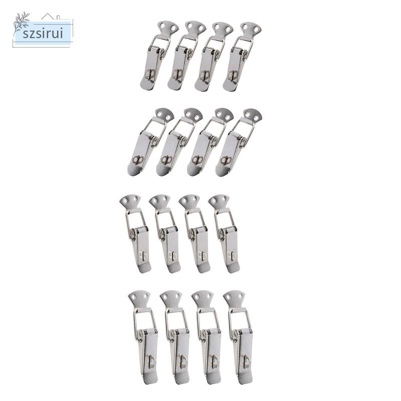 Bộ 4 Chốt Lò Xo Bằng Thép Không Gỉ Mini Cho Hộp Đồ Nội Thất Trong Nhà