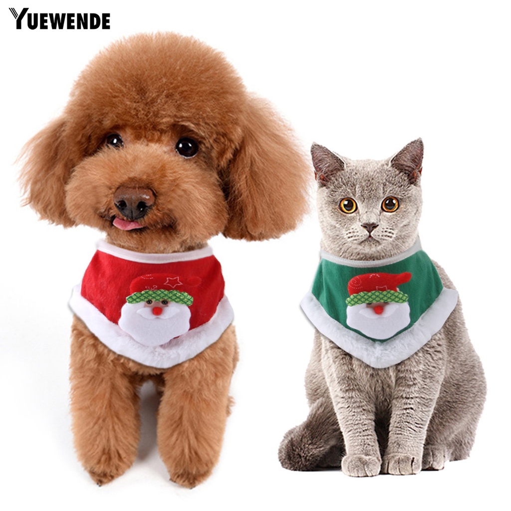 Yq.e Khăn Yếm Tam Giác In Họa Tiết Hoạt Hình Giữ Ấm Mùa Đông Cho Thú Cưng