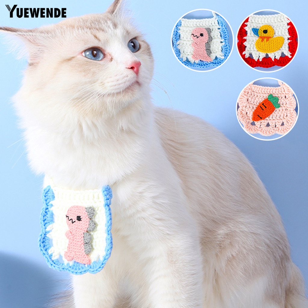 Yq.e Yếm Đan Len Không Phai Họa Tiết Hoạt Hình Vịt Vàng / Khủng Long / Cà Rốt Cho Thú Cưng Tại Nhà