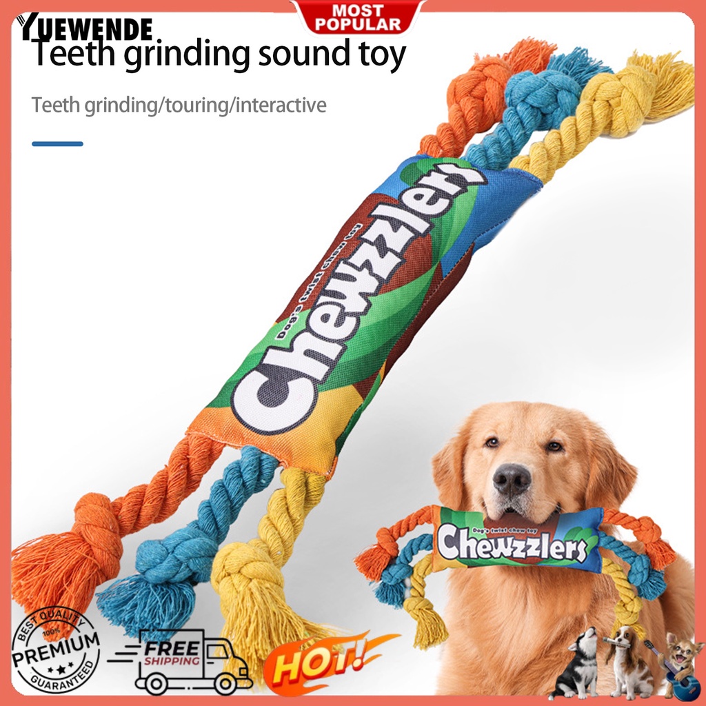 Yq.e Đồ Chơi Nhai Gặm Tương Tác Bằng Polyester Siêu Mềm Chống Cắn Lâu Trôi Có Thể Thay Đổi Màu Tương Tác Cho Cún Cưng
