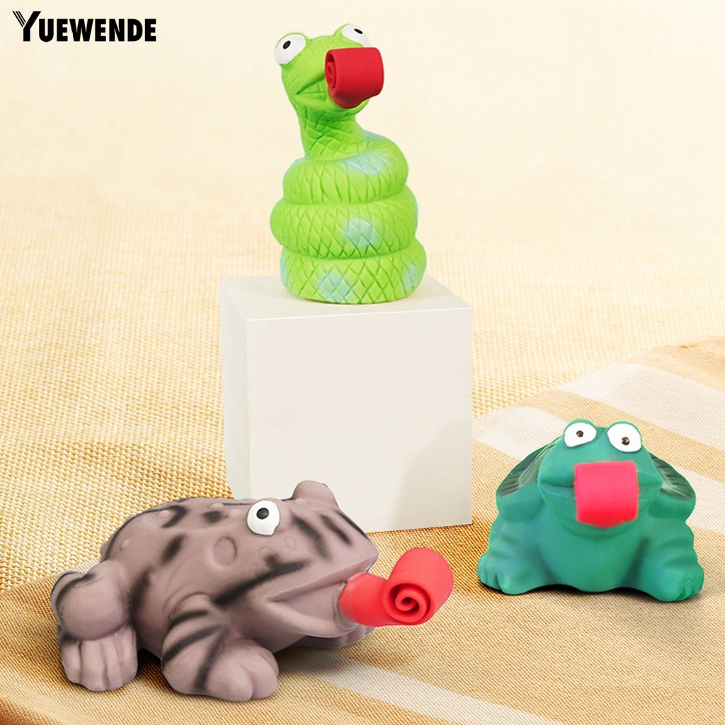 Yq.e Đồ Chơi Mài Lưỡi Mềm Mại Trọng Lượng Nhẹ Có Còi Trong Giảm Căng Thẳng Chống Cắn Hình Rắn / Rùa Hoạt Hình Cho Thú Cưng