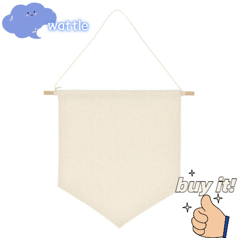 Bộ 4 Tấm Banner Bằng Vải Treo Tường Trang Trí Kèm Nút Trưng Bày