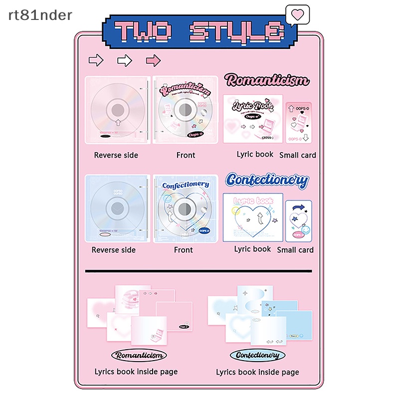 Rt Sổ Đựng Ảnh CD Sưu Tầm Phong Cách Thần Tượng Hàn Quốc Agenda Planner n