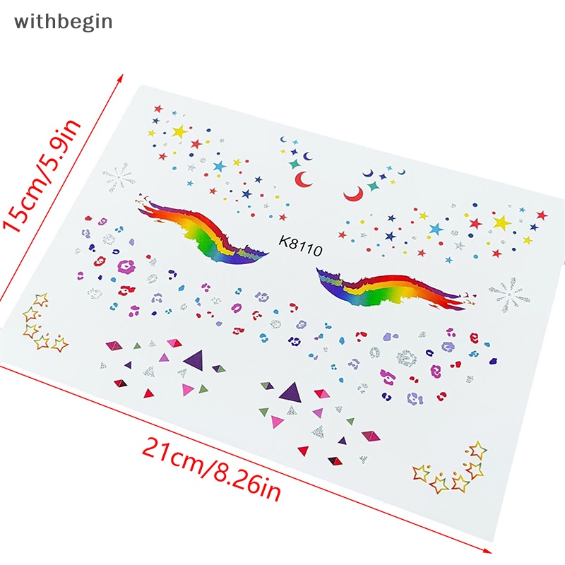 Bộ 4 Cặp Miếng Dán Đường Viền Mắt Dễ Thương Trang Điểm Lễ Hội