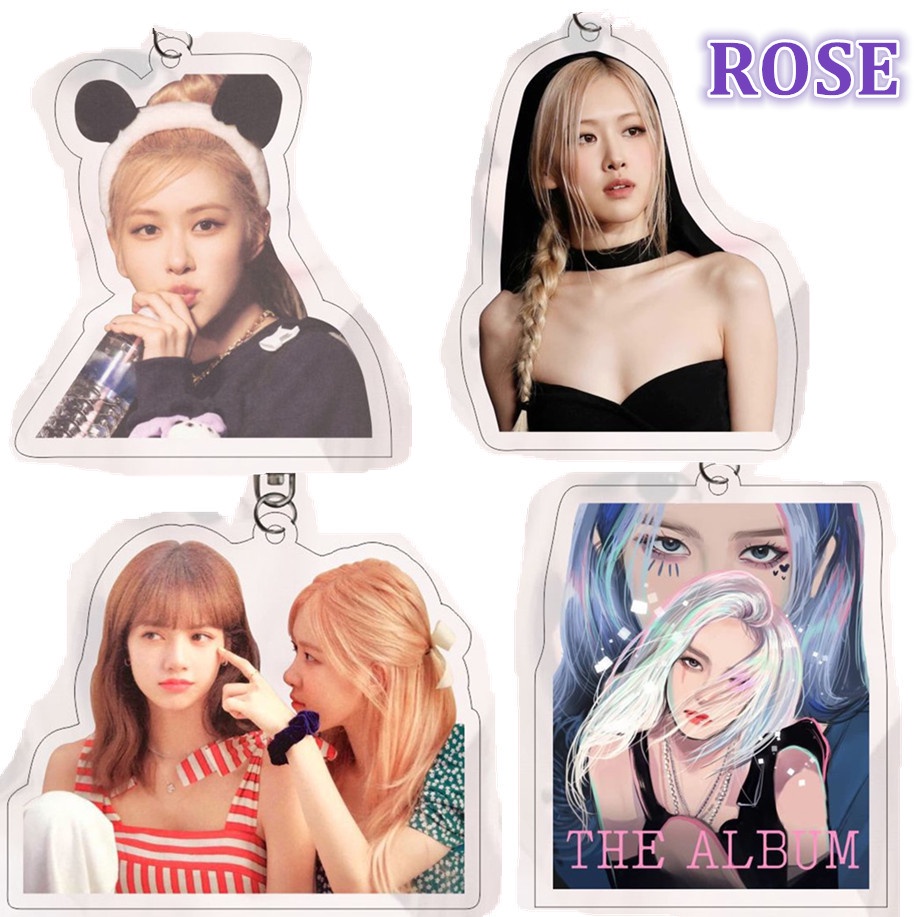 1 ROSE BP Acrylic Móc Chìa Khóa BP Park Chaeyoung Móc Khóa Treo Trên Bán JY