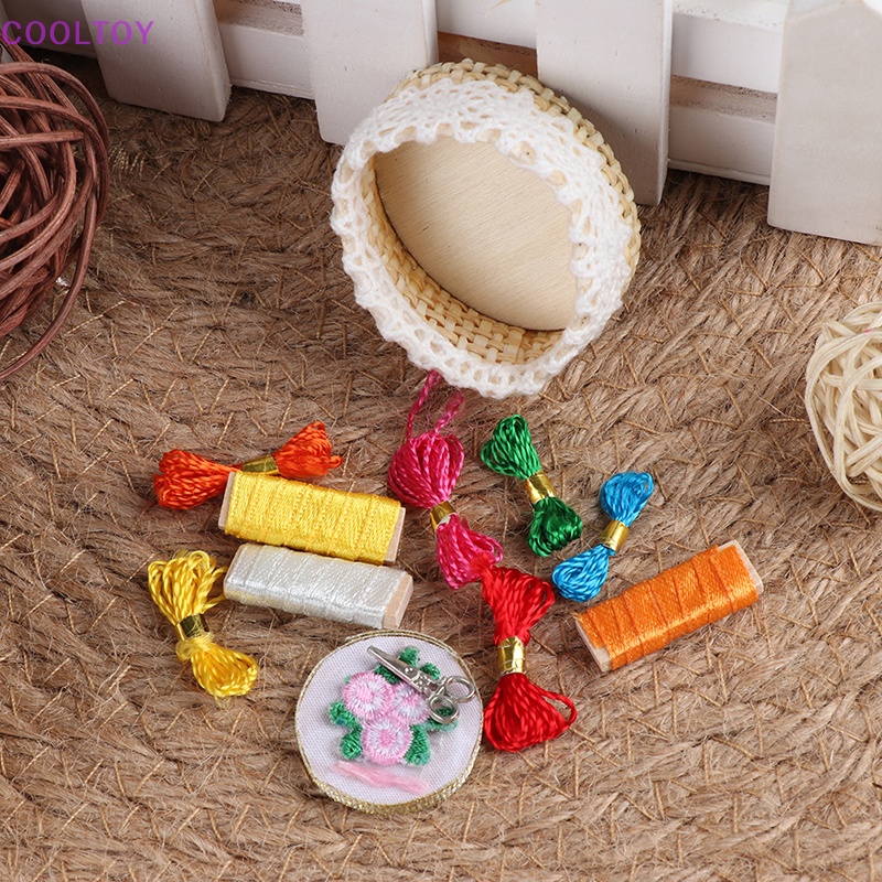 Cooltoy Bộ Dụng Cụ Thêu Thủ Công mini Tỉ Lệ 1: 12 Trang Trí Nhà Búp Bê