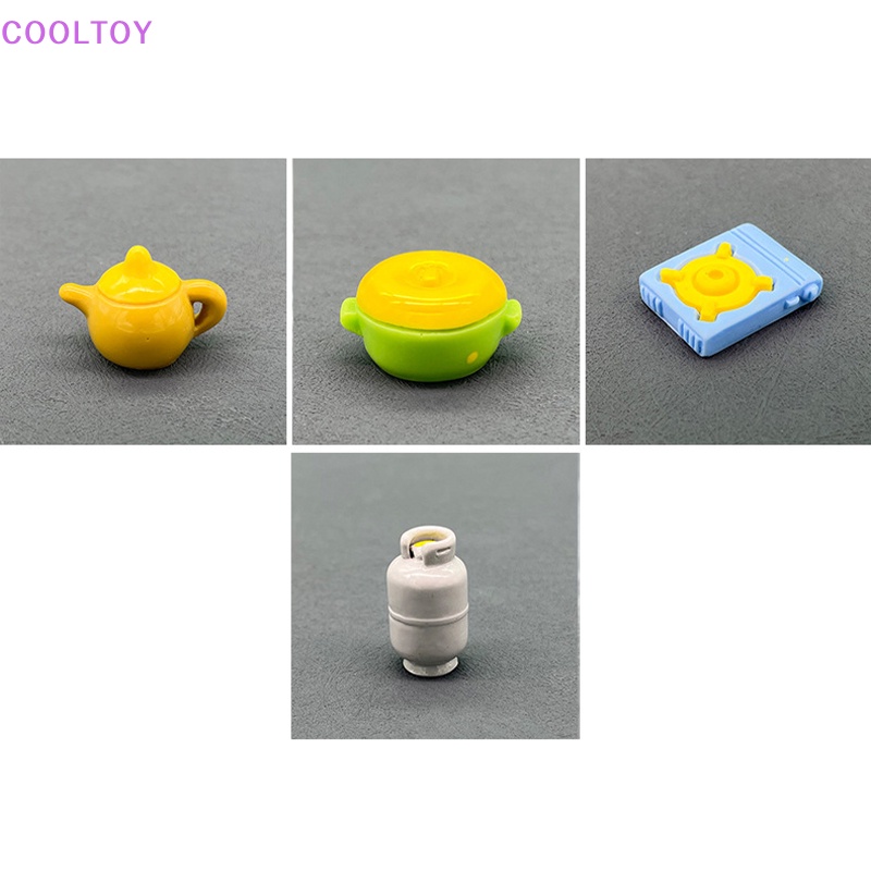 Cooltoy Đồ Chơi Nhà Bếp Nhỏ Trang Trí Ấm Trà Bình gas Nội Thất Mô Hình HOT