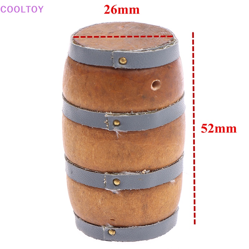 Mô Hình Thùng Rượu Mini Tỉ Lệ 1: 12 Dùng Để Trang Trí Nhà Búp Bê