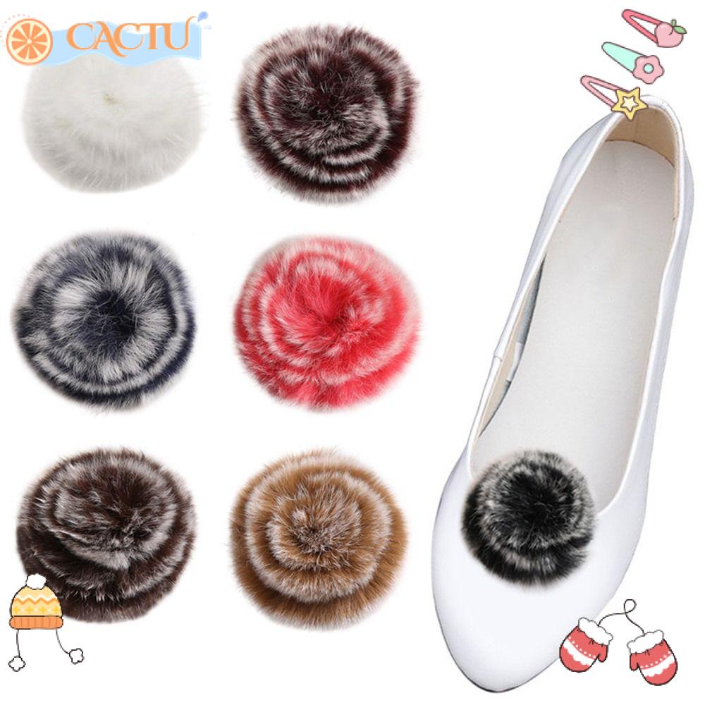 1 Cặp Kẹp Lông Chồn Trang Trí Giày Cao Gót Tháo Rời Được Dành Cho Bạn Nữ