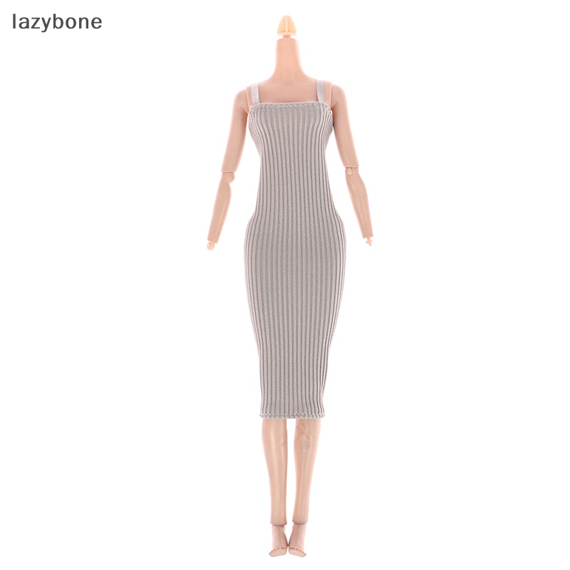 {LZ} Đầm Dệt Kim Thủ Công Dáng Ôm Màu Hồng Mùa Hè Cho Búp Bê {lazybone}