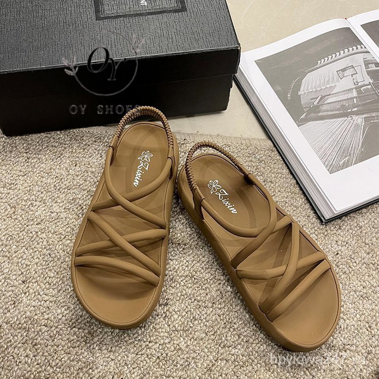 Sandal Roman Mùa Hè 2023 Phong Cách Mới Dày Dặn Dễ Phối Đồ Cho Mẹ Bầu