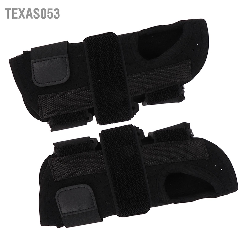 Texas053 Hỗ trợ cổ tay Nẹp Bọt Giảm đau Thoáng khí Thúc đẩy phục hồi Độ đàn có thể điều chỉnh Băng quấn màu đen