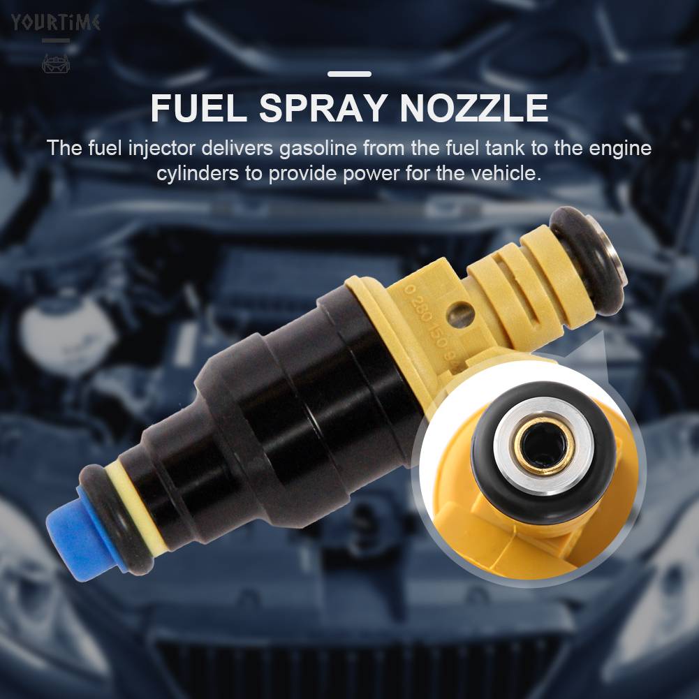 Set 4 / 4 Đầu Phun Nhiên Liệu 4 Lỗ Tiện Dụng Chất Lượng Cao 0280150909 Phụ Kiện Chuyên Dụng Cho Xe Hơi Ford 93-03 F-250 E-250 5.0L / 5.4L