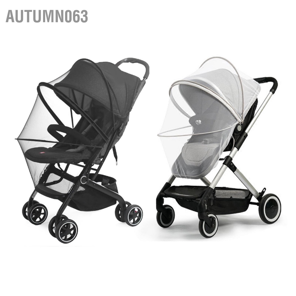 Autumn063 Lưới chống thấm xe đẩy em bé Dây kéo đa năng Xe có thể gập lại lớn